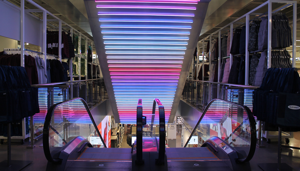 Old Navy Times Square Store Elevator View