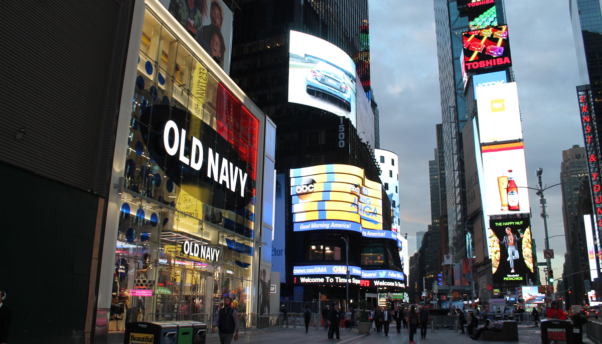 Exterior of Old Navy Times Square Store
