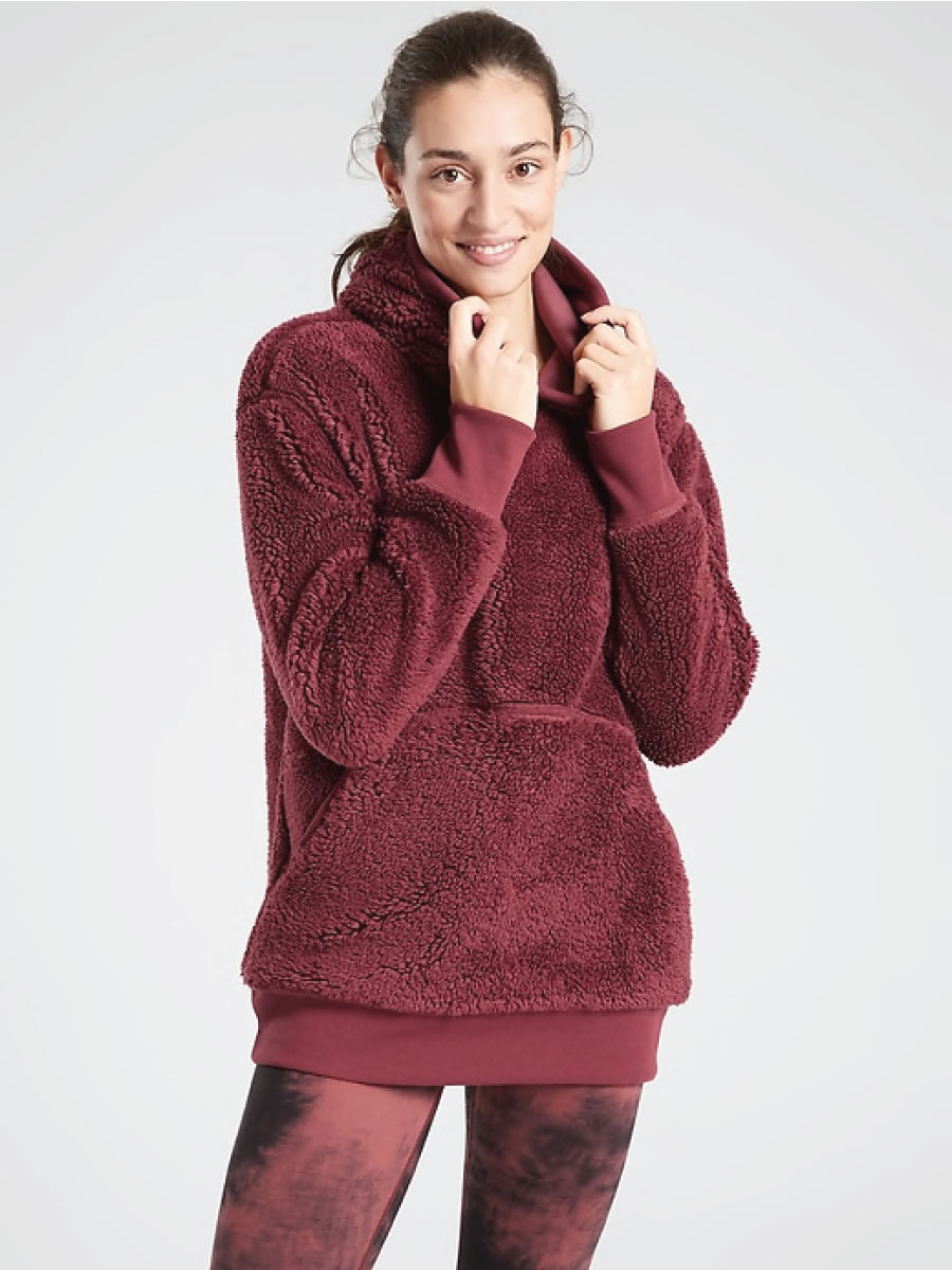 Athleta Reversible Sherpa Sweatshirt