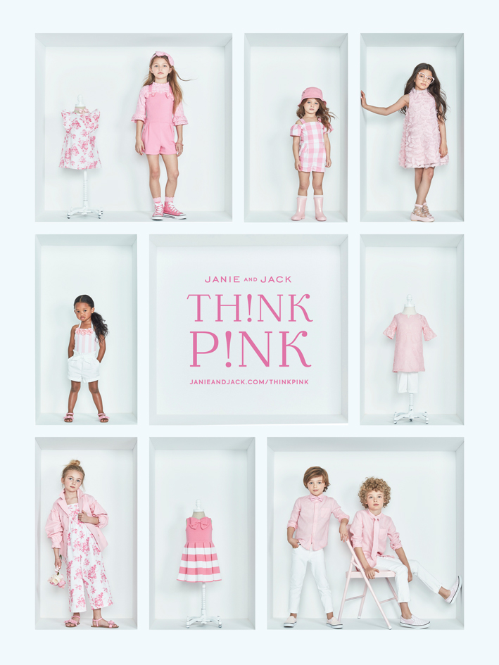 Poster with Kids Modeling Pink Outfits