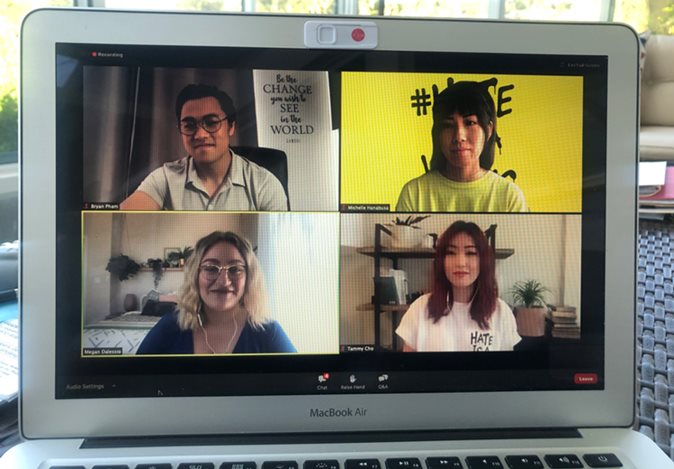 Screenshot of a zoom meeting