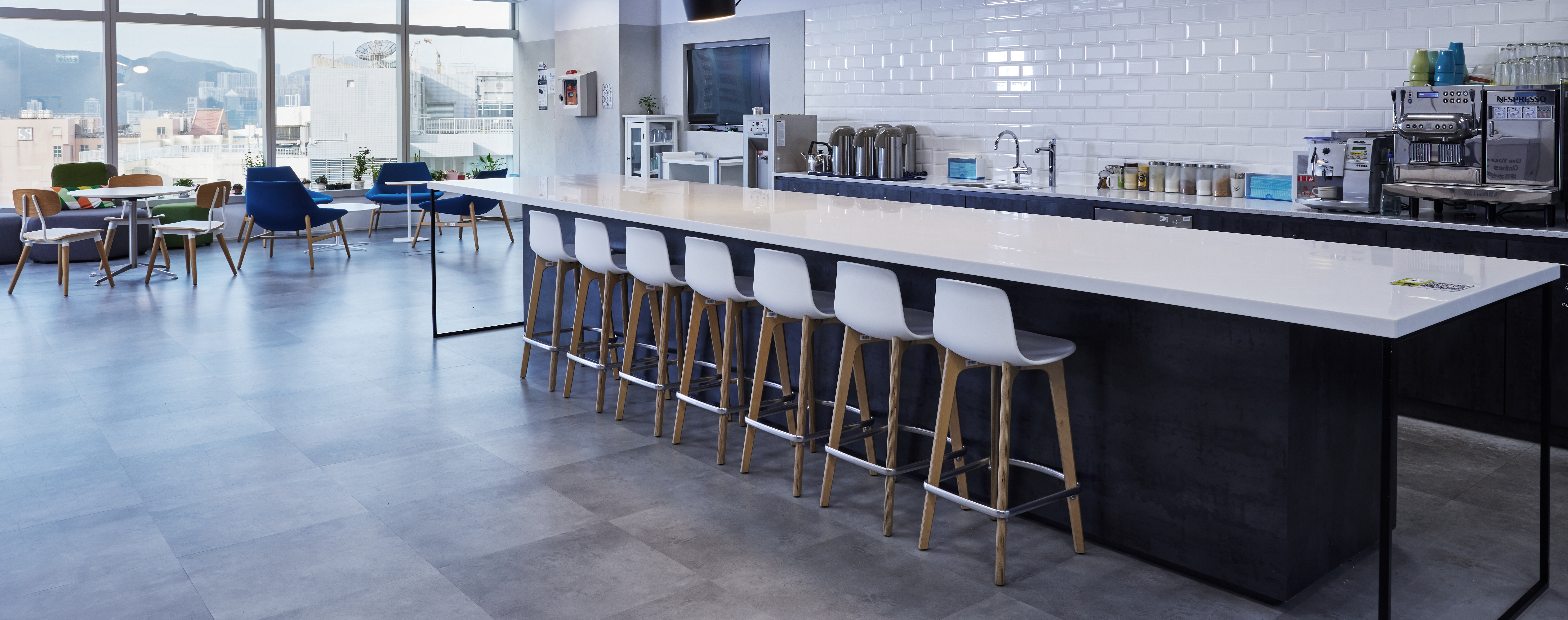 Kitchenette at the Hong Kong head quarters