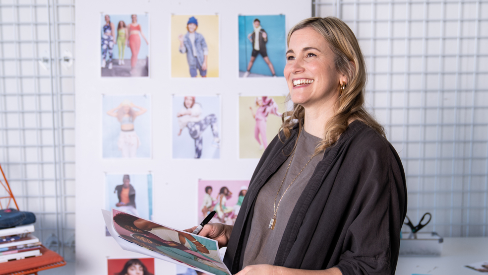 Employee Looking at Printed Material 