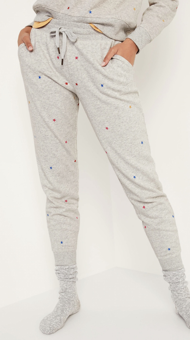 Old Navy Mid-Rise French Terry Tapered Jogger Sweatpants for Women