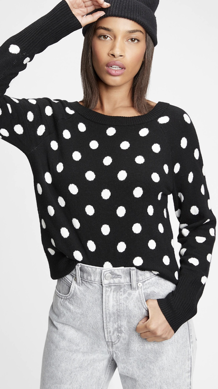 Gap Dotty Boatneck Sweater