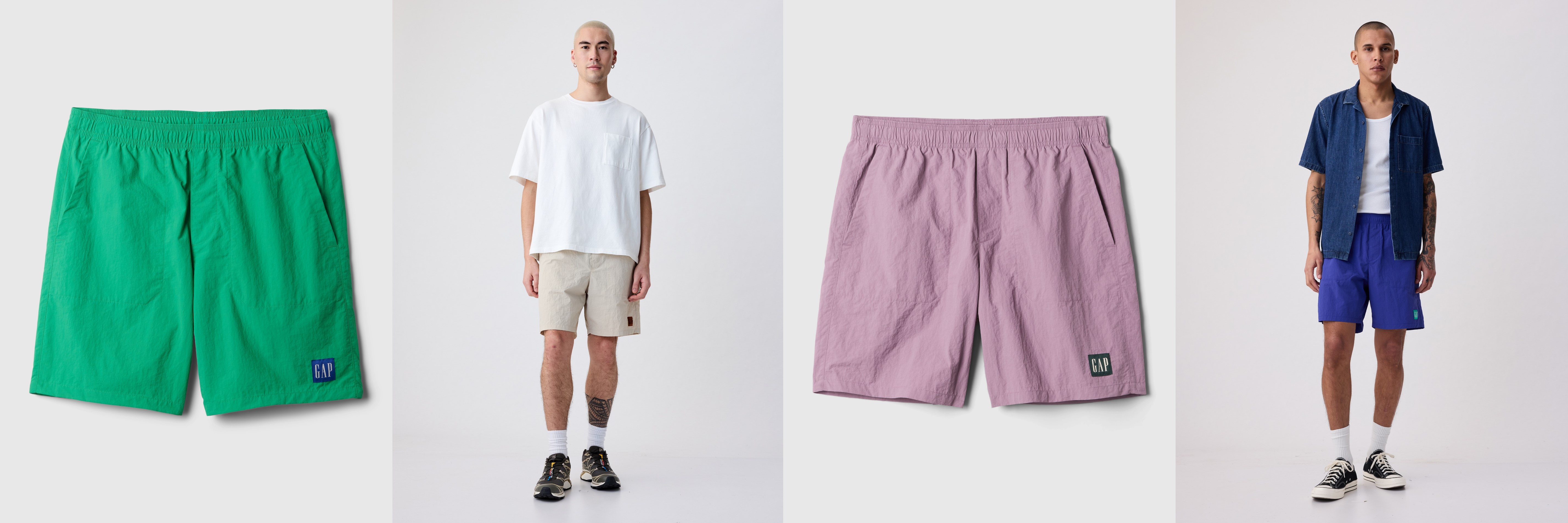 Gap、夏に向けて活躍するヴィンテージライクなナイロンショート