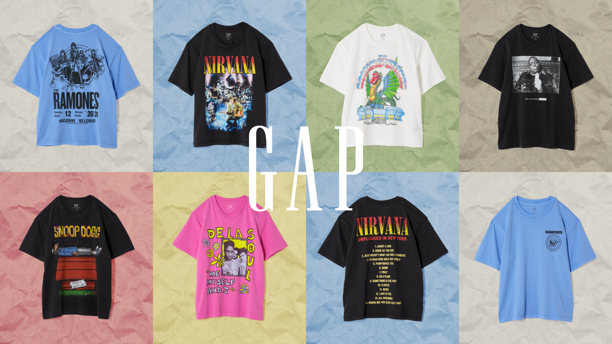 Gap、デ・ラ・ソウル、スヌープ・ドッグ、ラモーンズなど、ヒップ 