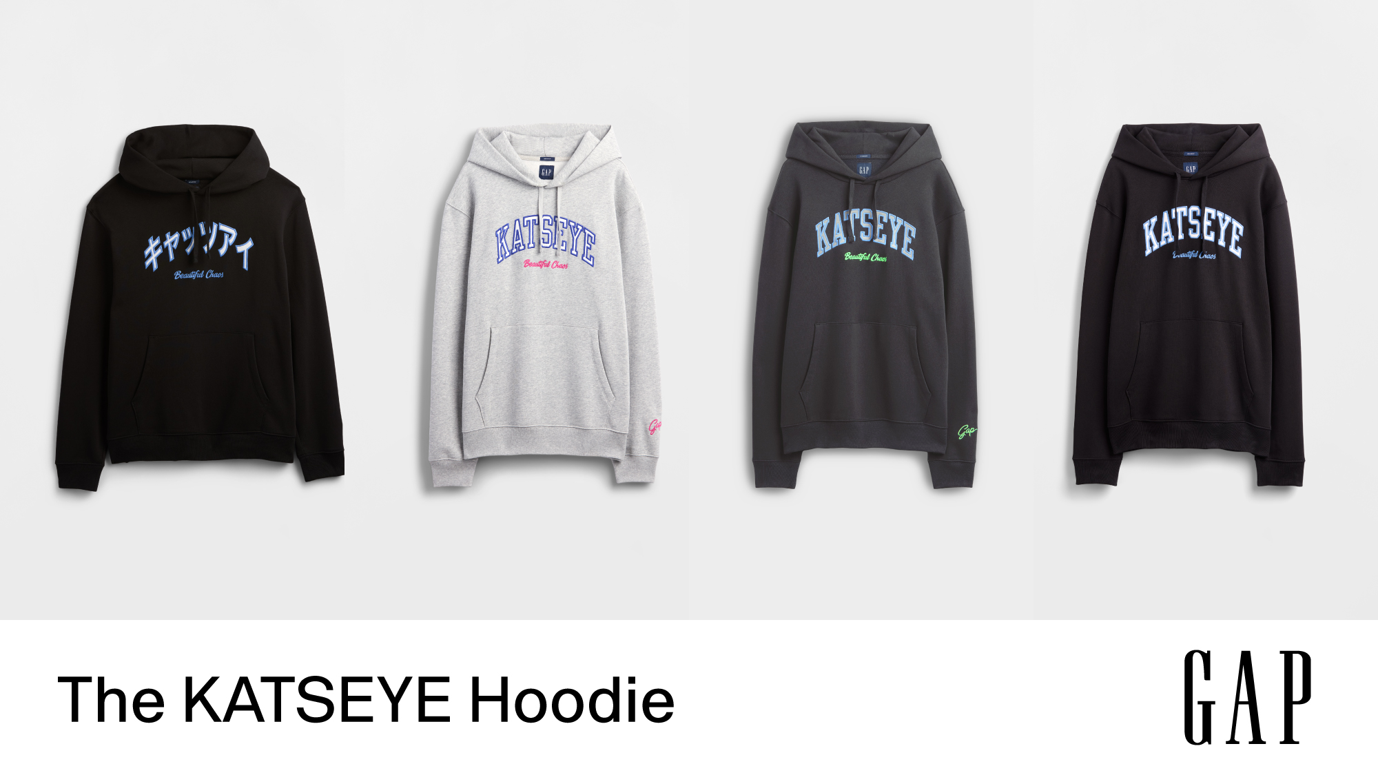 Gap、アイコニックなアーチロゴをKATSEYEのグループ名にデザインした 