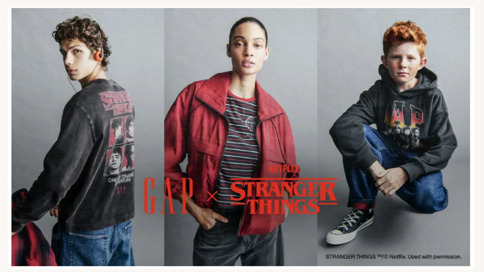 Gap、「STRANGER THINGS」とのカプセルコレクションを11月25日(火)に