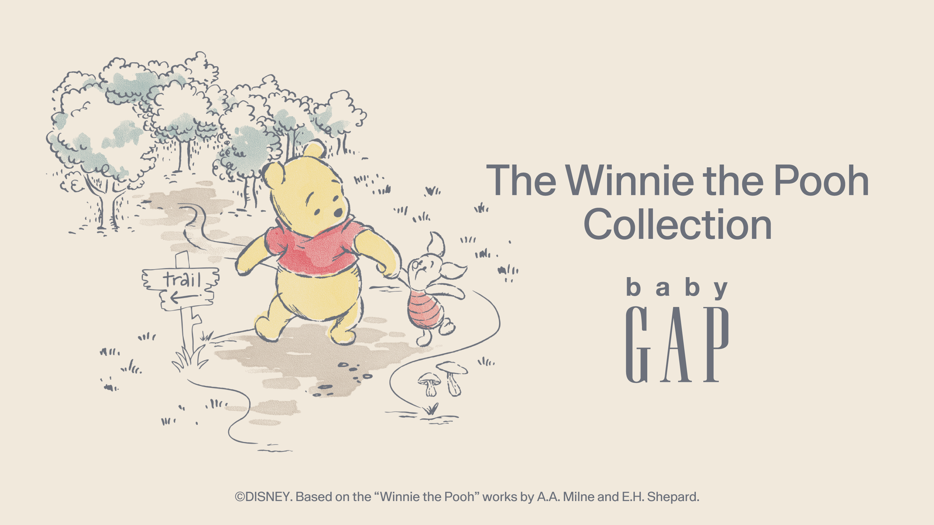 Gap、くまのプーさん生誕100周年を記念したベビー向けの「Gap x Disney