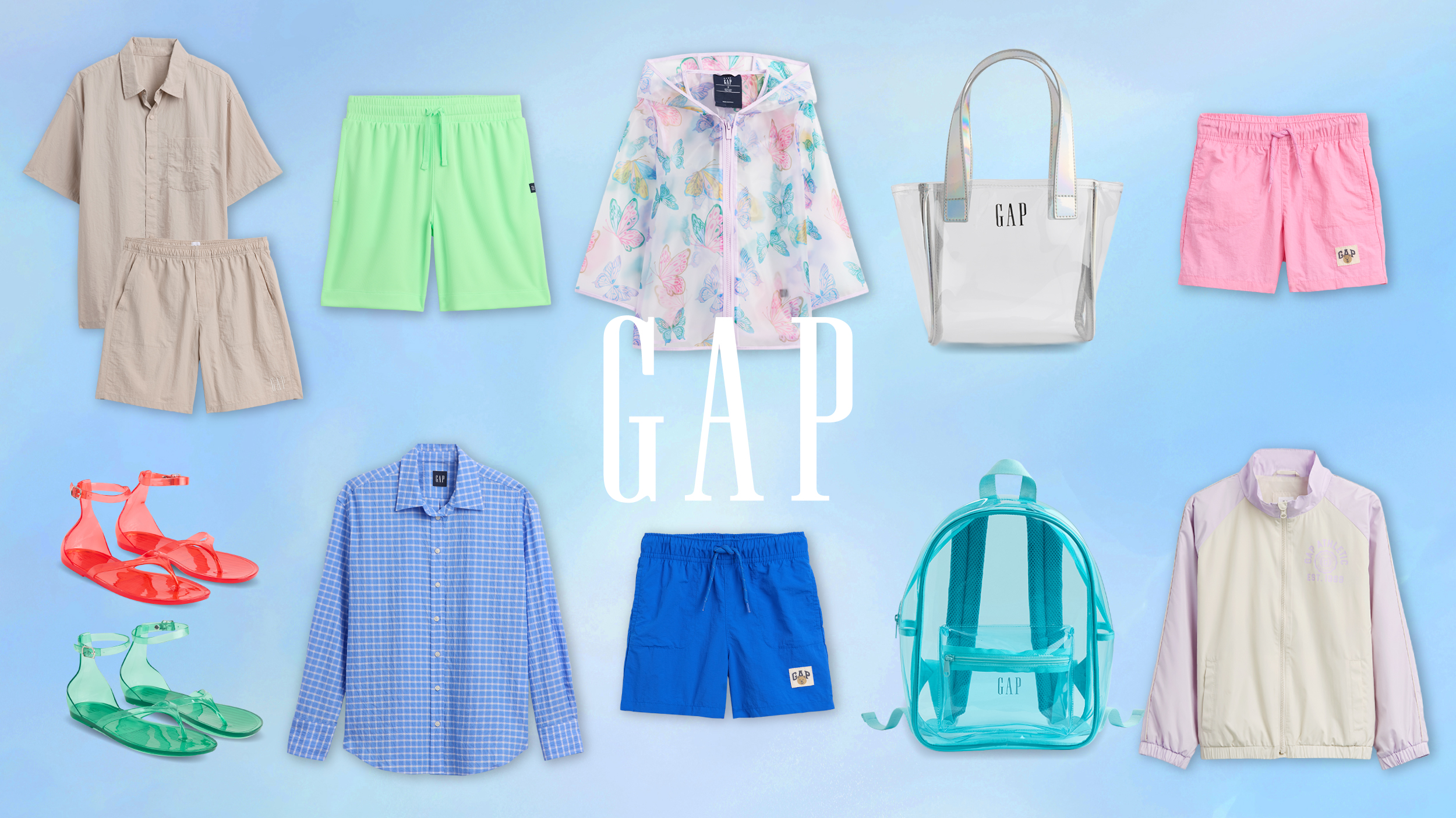 Gap、梅雨シーズンを快適かつスタイリッシュに彩るサマーアイテムを